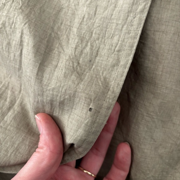 Vintage Tan Texture Classic Longline Trench Coat - Picture 13 of 15